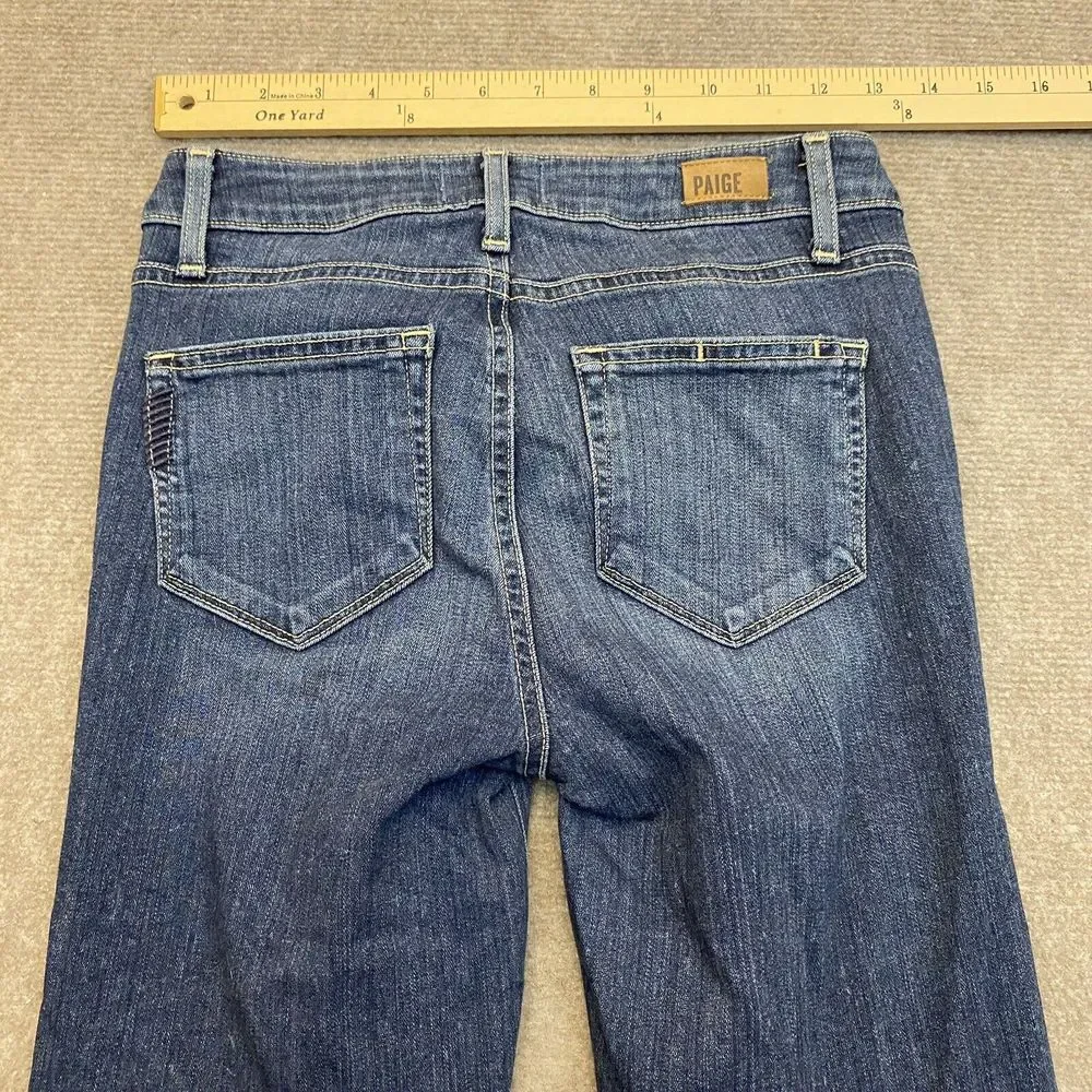 Paige Jeans Womens 26 Verdugo Crop Skinny Stretch Blue Denim Pants‎